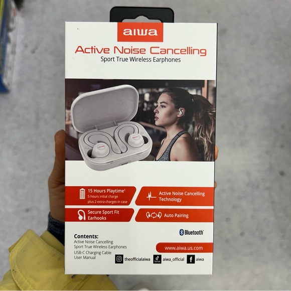 aiwa Other - NWT Aiwa Active Noise Cancelling sport true wireless Earphones